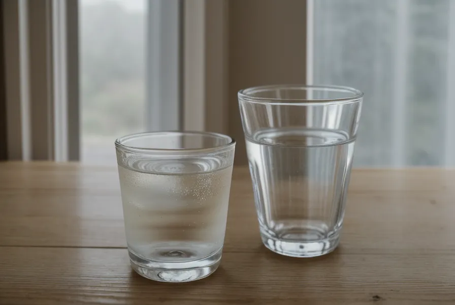 Un verre d'eau et un carnet sur une table de réunion, repères simples pour garder une présence à l'oral posée