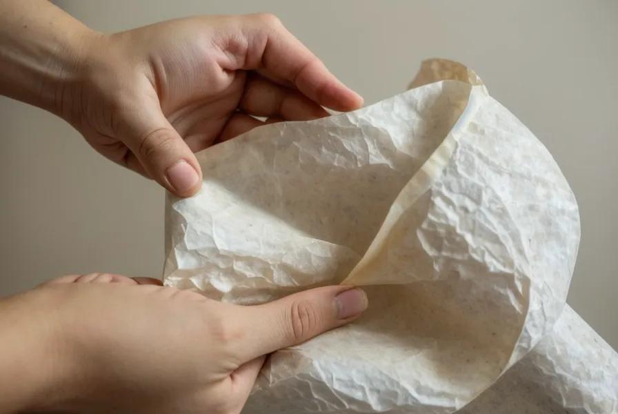 Gros plan sur des notes manuscrites froissées, tenues avant de reprendre la parole en public après un trou de mémoire.