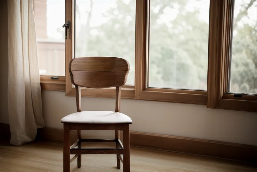 Une chaise seule face à une fenêtre, moment de calme avant d'affronter l'éreutophobie et la prise de parole